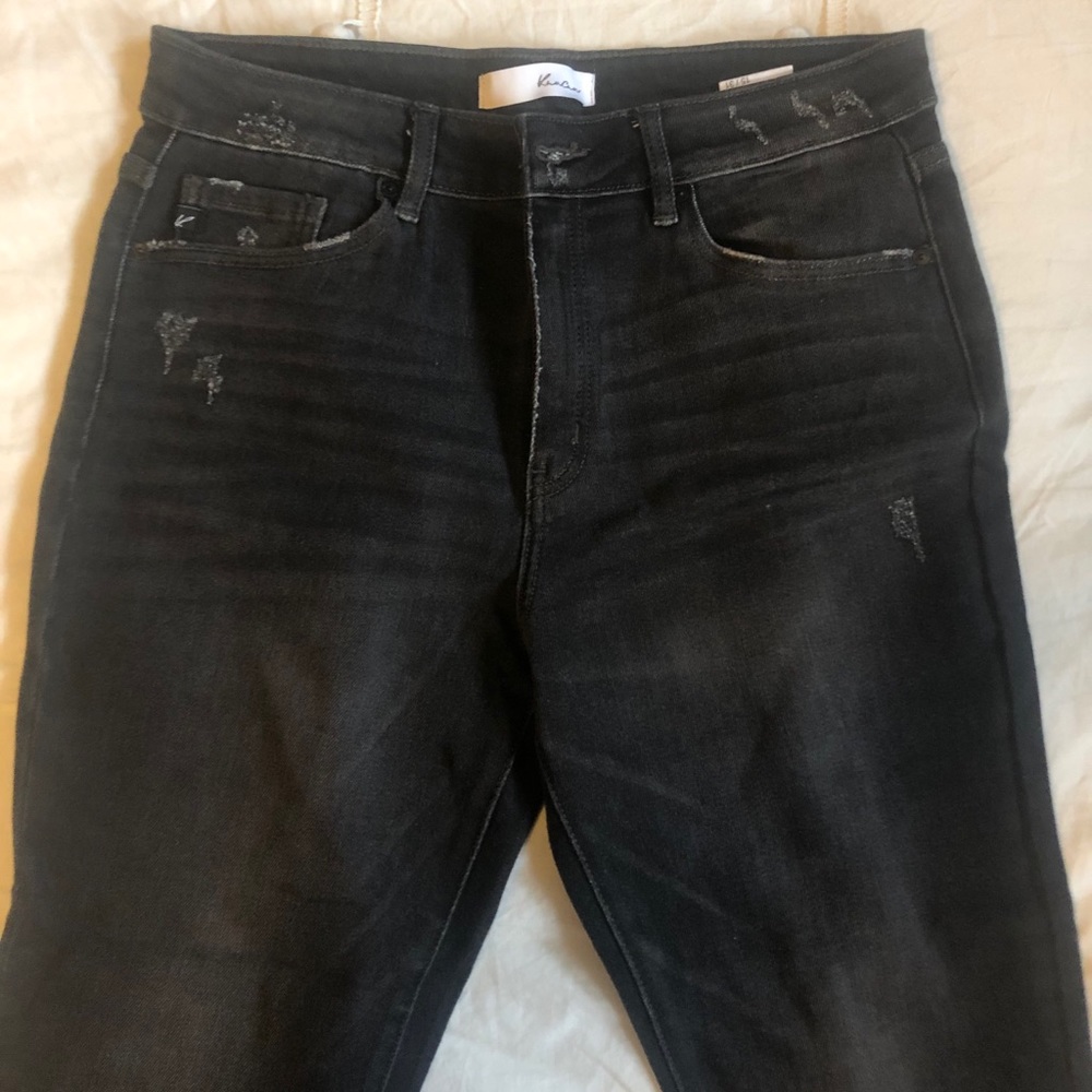 KANCAN black distressed skinny jeans
